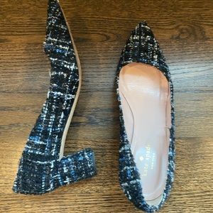 Kate Spade block heel tweed shoe size 9